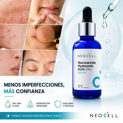 Neocell Elimina los Poros Visibles Aplicando Solo 3 Gotas por 2 Semanas